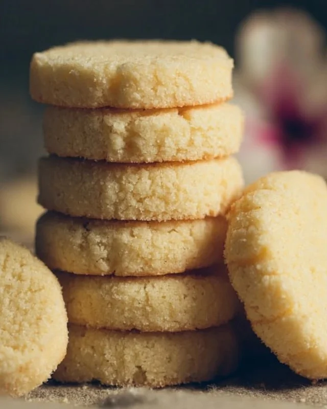 Delicious Keto Shortbread Cookies on a plate, perfect for low-carb diets