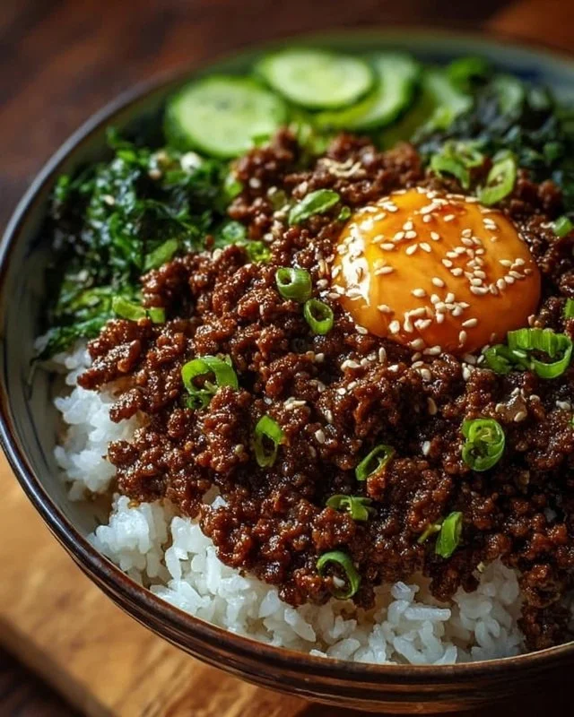 Korean Ground Beef Bowl