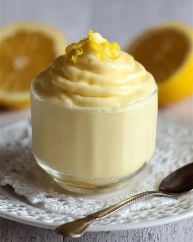 Lemon Cottage Cheese Pudding