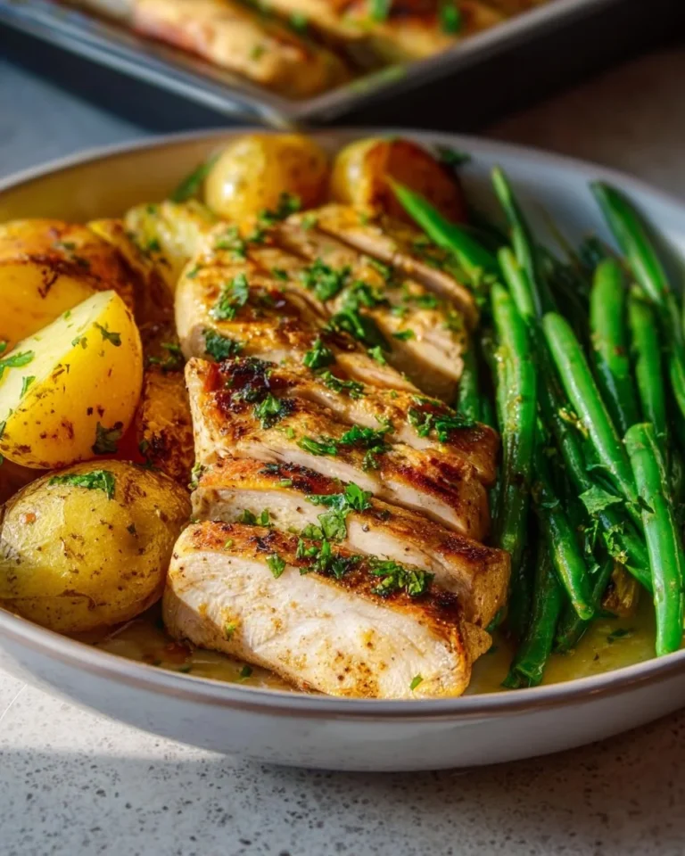 Lemon garlic chicken meal prep in meal containers