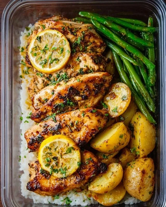 Lemon Garlic Chicken Meal Prep