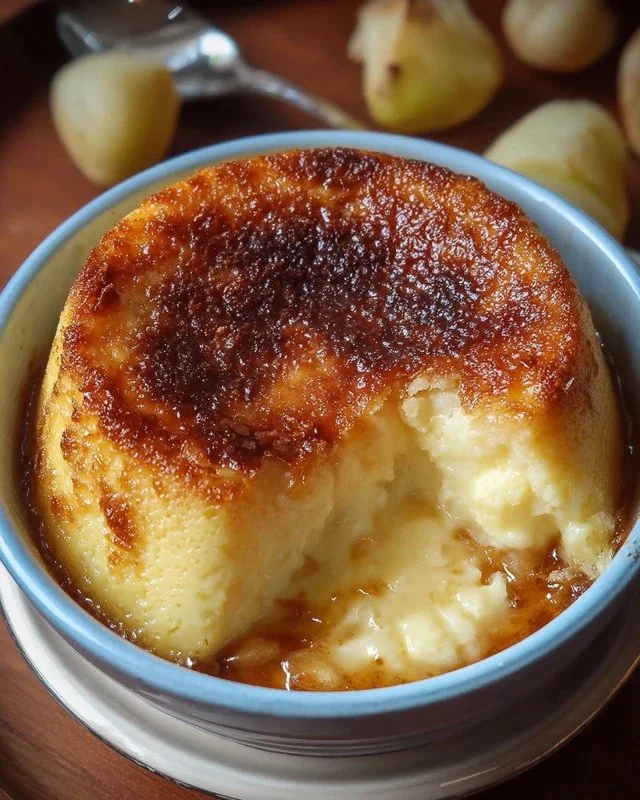 Delicious Malvern Pudding made with custard apples and cream