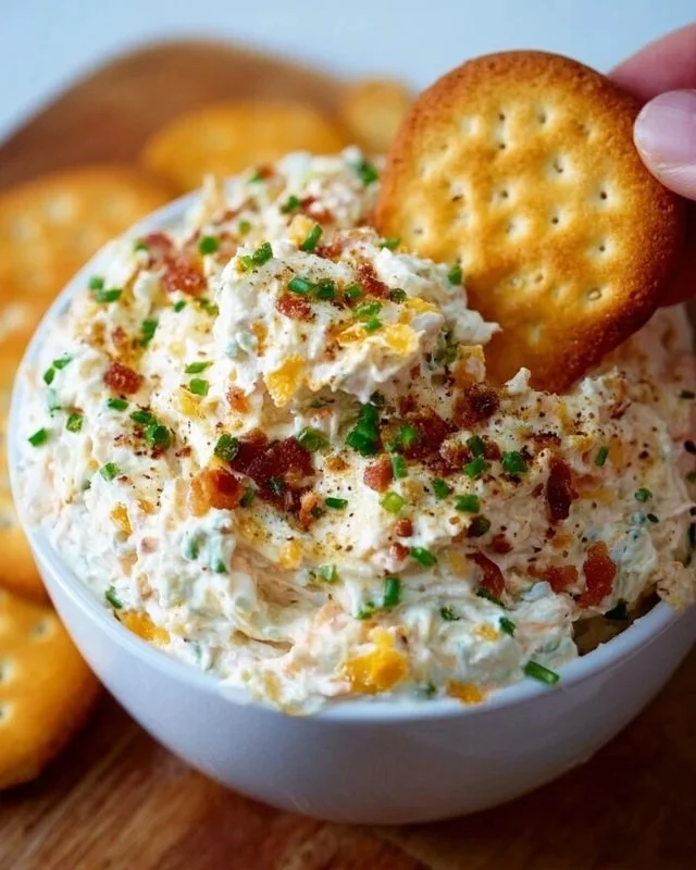 Delicious Million Dollar Crack Dip served with chips