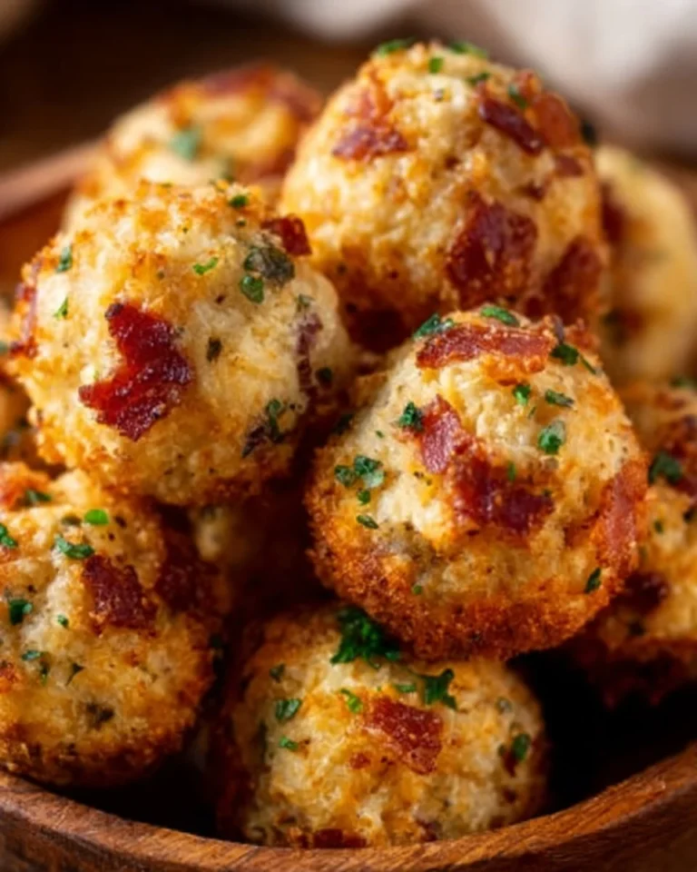 Delicious Mini Bacon Ranch Cheeseballs served on a platter