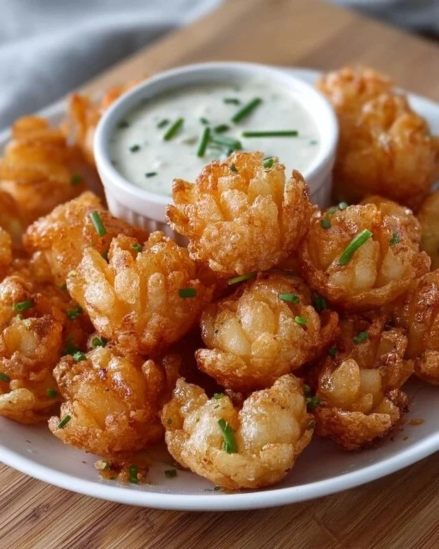 Mini Bloomin' Onions with Buttermilk Ranch Dip