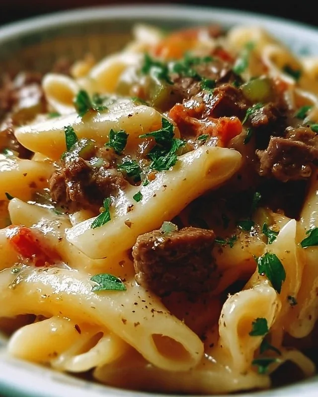 Philly Cheesesteak Pasta