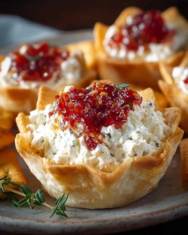 Quick Pepper Jelly Cream Cheese Appetizer Dip and Bites
