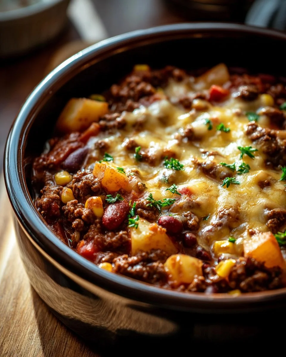 Slow Cooker Cowboy Casserole