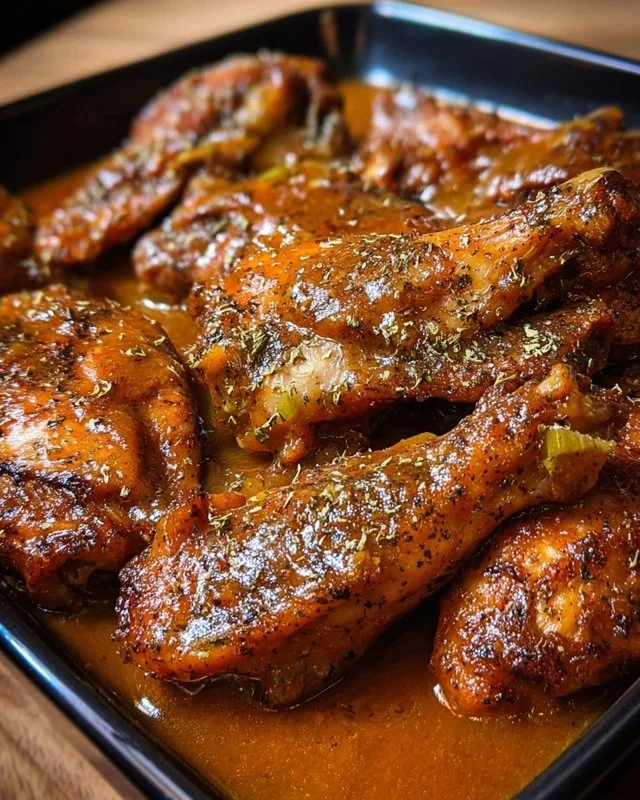 Smothered Turkey Wings Gravy