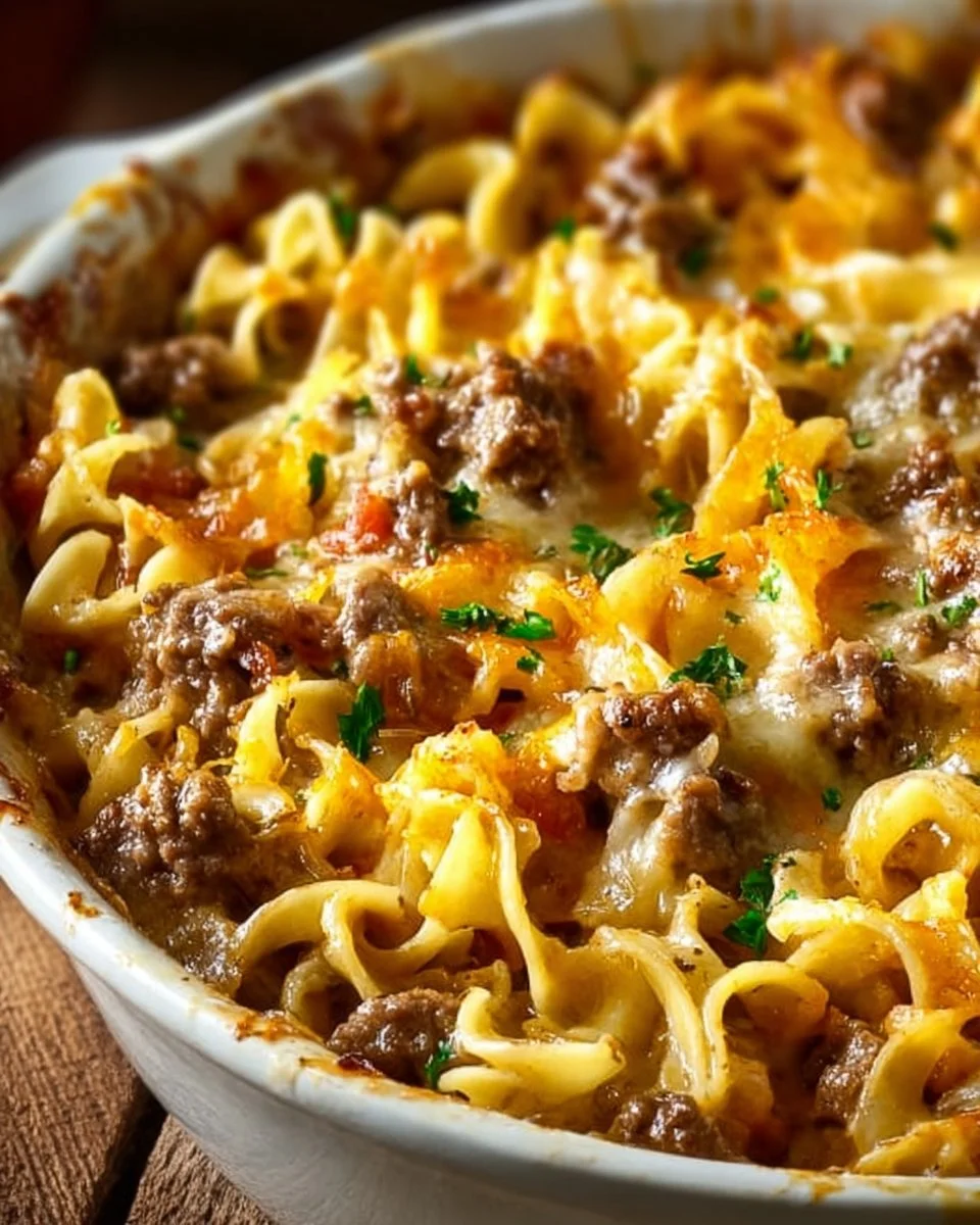 Sour Cream Beef Noodle Casserole