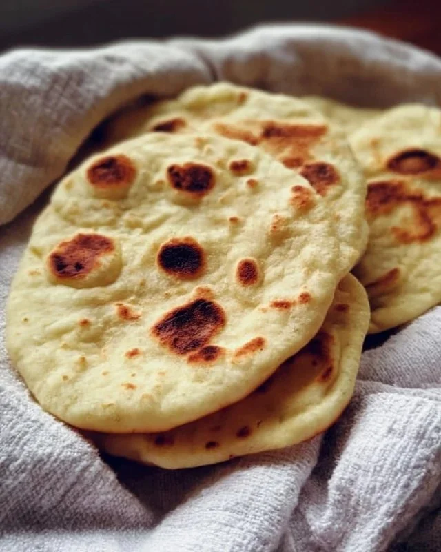 Sourdough Discard Naan Bread