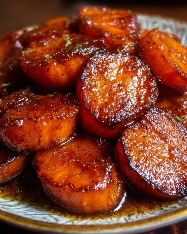 Southern Candied Sweet Potatoes with Brown-Sugar Cinnamon Glaze