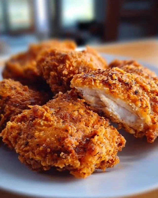 Delicious Southern Fried Chicken served with sides