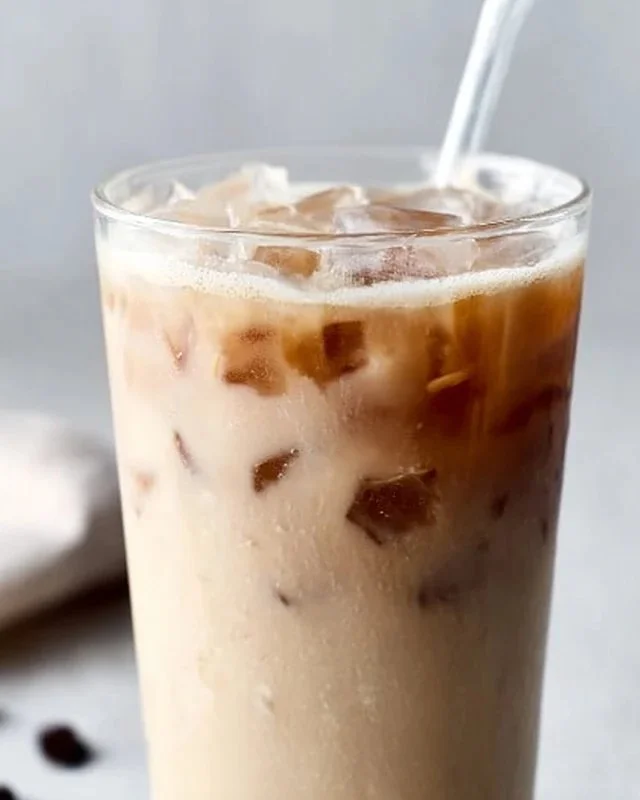 Homemade iced chai tea latte inspired by Starbucks recipe