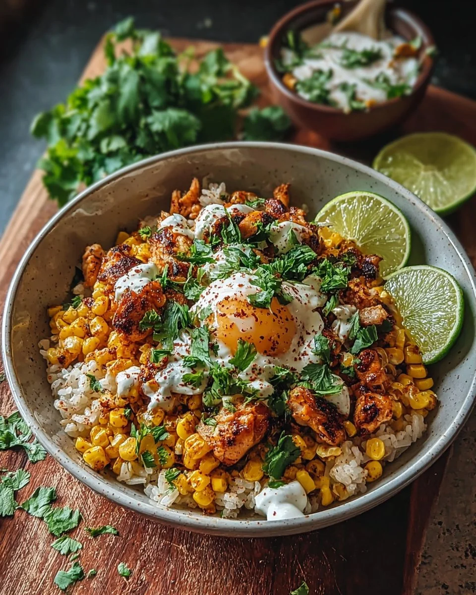 Street Corn Chicken Rice Bowl Recipe