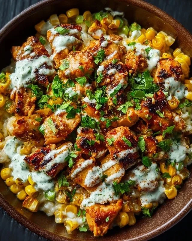 Tasty Street Corn Chicken Bowl: Smoky, Creamy Dinner Delight