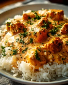 Delicious smothered chicken served with rice and gravy on a plate