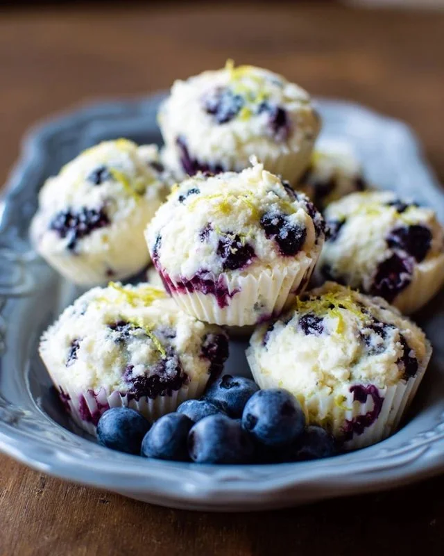 Blueberry and Lemon Zest Cottage Cheese Bites