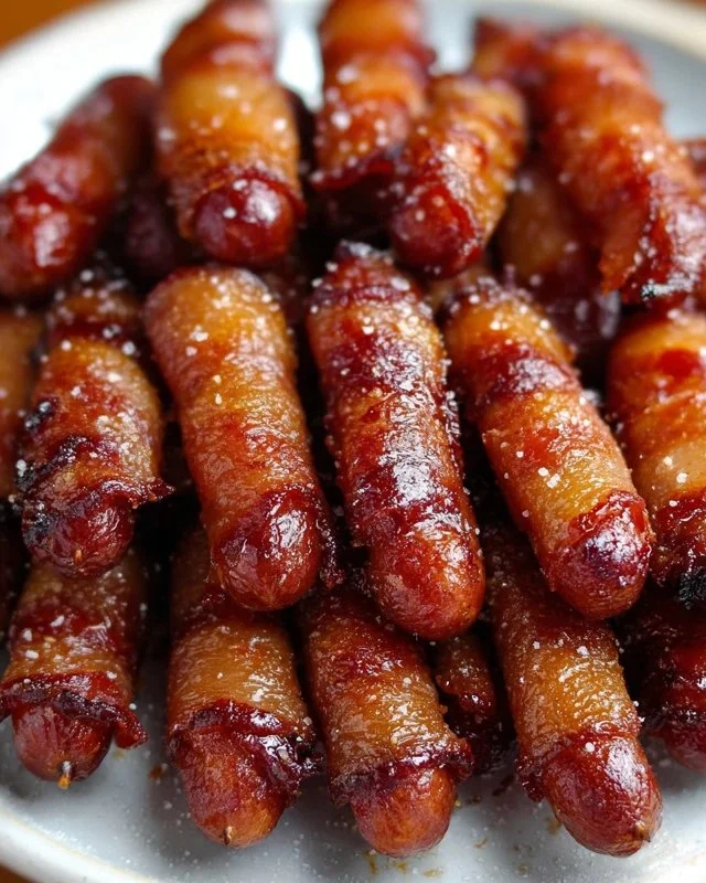 Delicious Brown Sugar Bacon Little Smokies appetizer dish