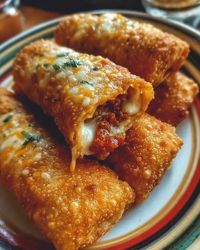 Delicious cheesy taco sticks served on a plate, perfect for snacks or parties.