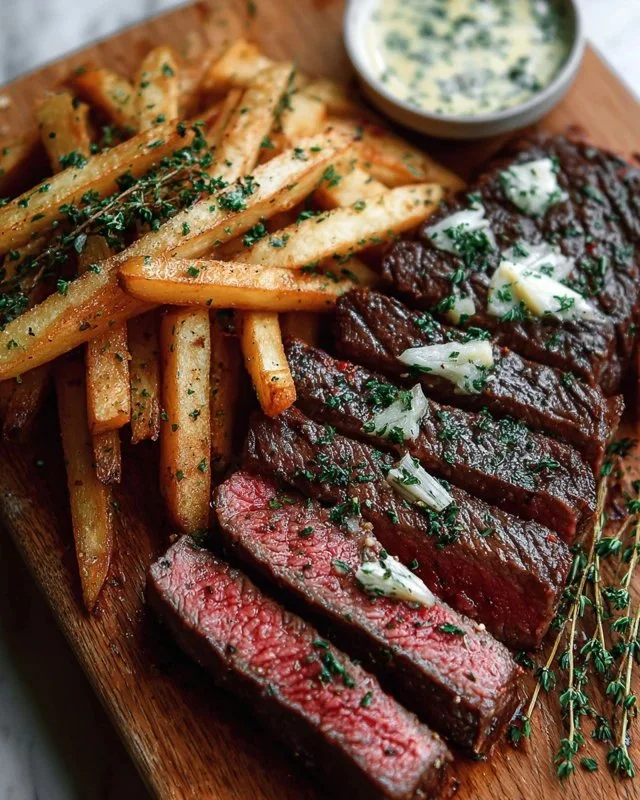 Classic Steak Frites Recipe with Garlic Butter
