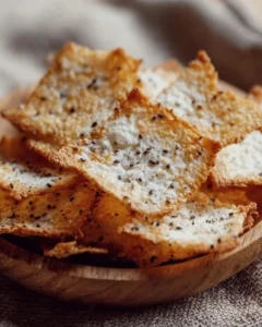 Cottage Cheese Chips - a healthy high-protein snack in a bowl