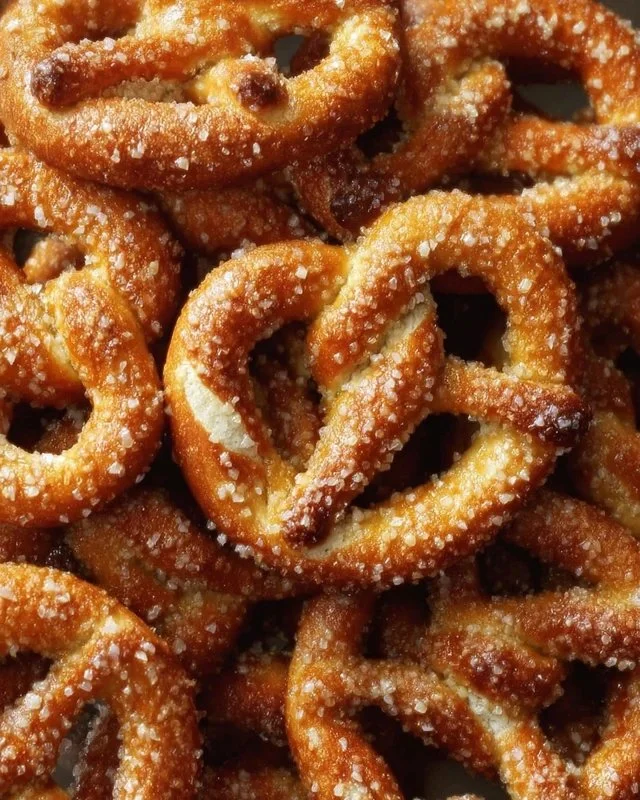 Tasty seasoned pretzels large bowl with a variety of seasonings