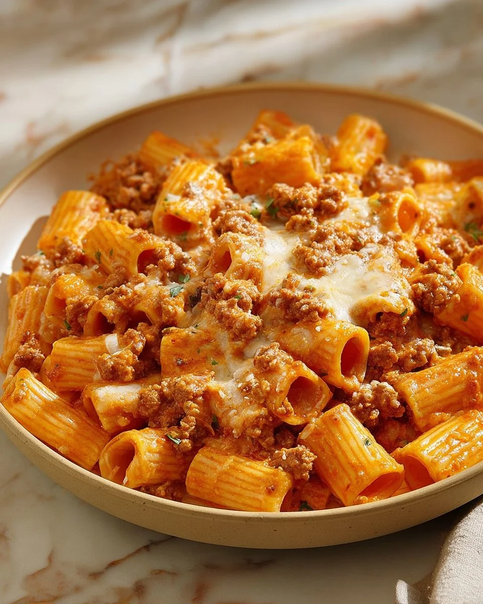 Creamy Rigatoni with Boursin Cheese