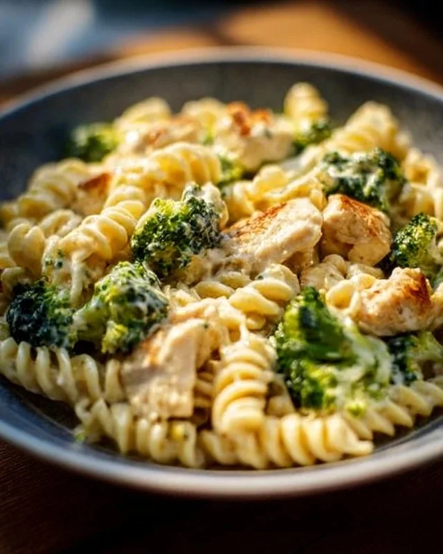 Creamy Rotisserie Chicken Broccoli Pasta