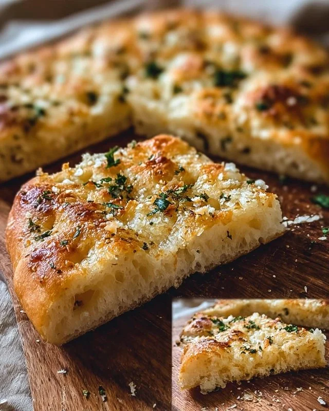 Crispy and Cheesy Garlic Parmesan Focaccia Bread You'll Love