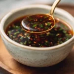 Delicious dipping sauce served with fresh spring rolls