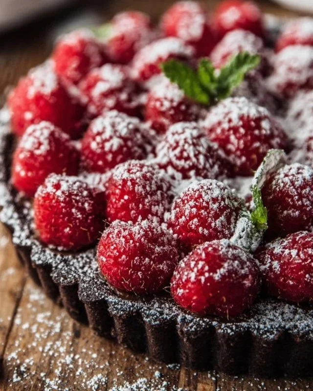 Easy Chocolate Raspberry Tart