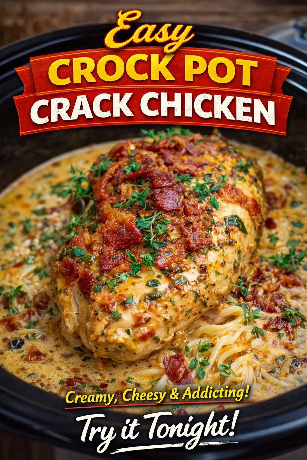 Easy Crock Pot Crack Chicken