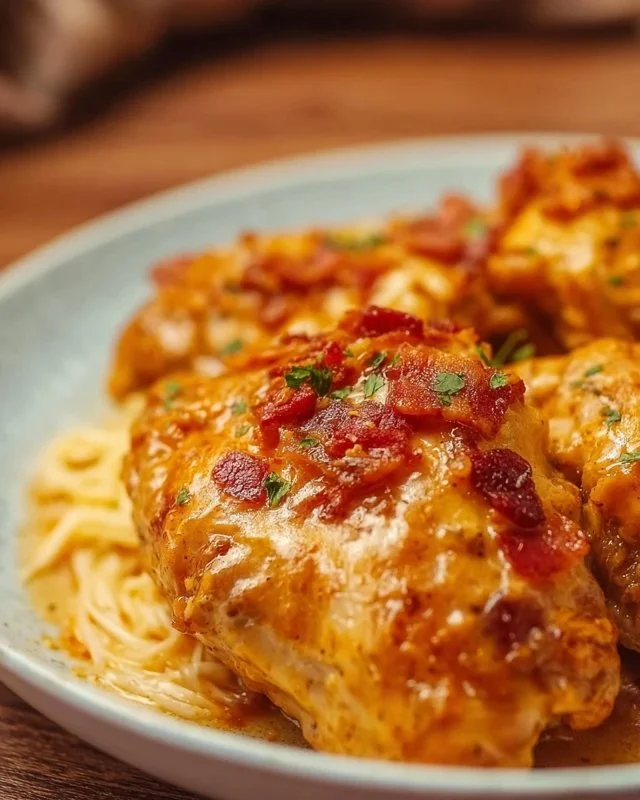 Delicious and creamy Crock Pot Crack Chicken in a bowl