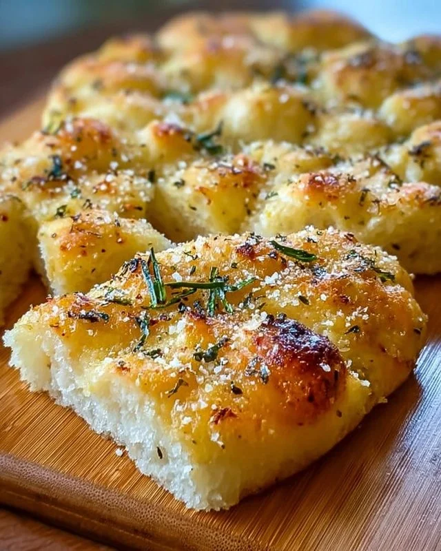 Garlic Parmesan Focaccia Bread