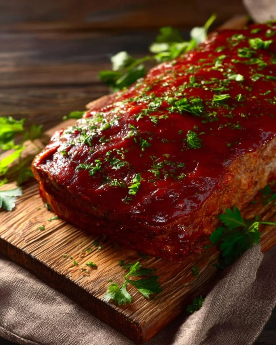 Moist and flavorful Gordon Ramsay meatloaf recipe with perfect glaze