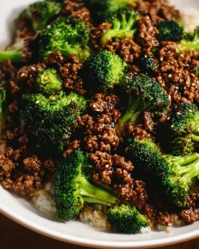 Ground Beef And Broccoli