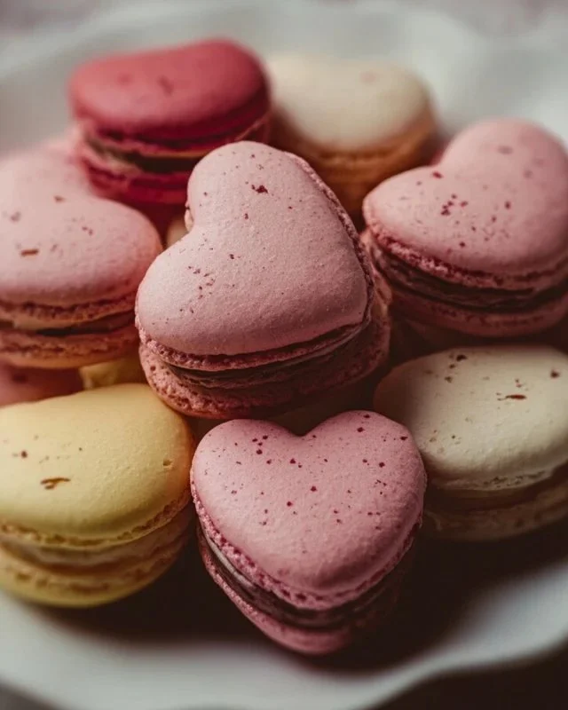 Heart-Shaped Macarons