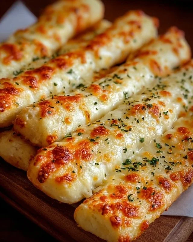 Homemade Cheesy Breadsticks