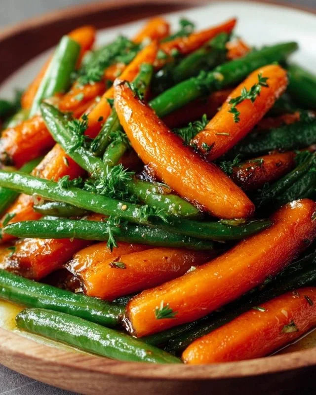 Honey Glazed Carrots & Green Beans