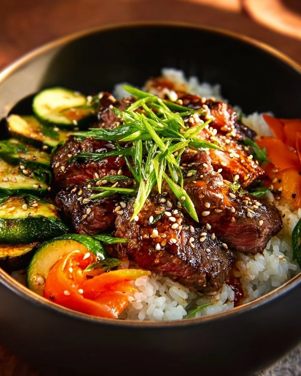 Delicious hibachi steak served in traditional Japanese style