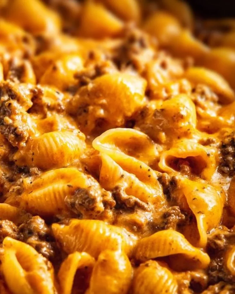 Delicious homemade hamburger helper featuring cheesy pasta and ground beef
