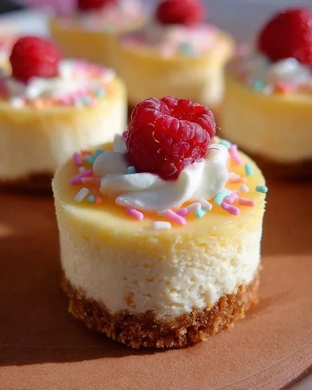 Mini Birthday Cheesecakes