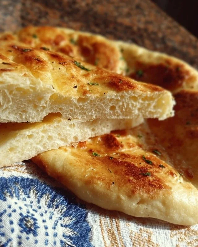 No-Oven Turkish Bread With Only 3 Ingredients (Bazlama)