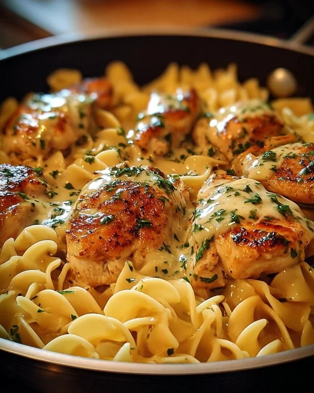 One-Pan Chicken with Buttered Noodles