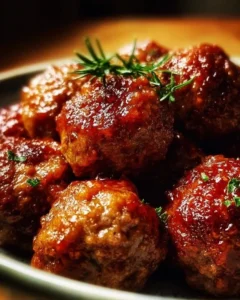 Delicious homemade ground beef meatballs served in a bowl