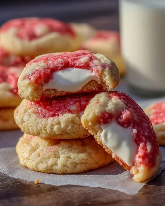 Strawberry Cheesecake Cookies
