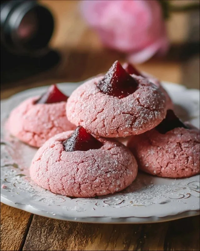 Strawberry Kiss Cookies