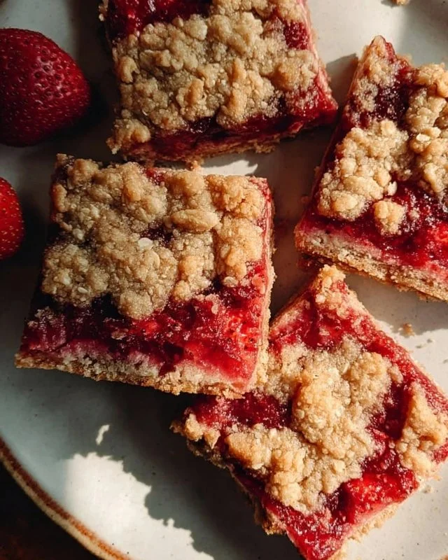 Strawberry Oatmeal Bars