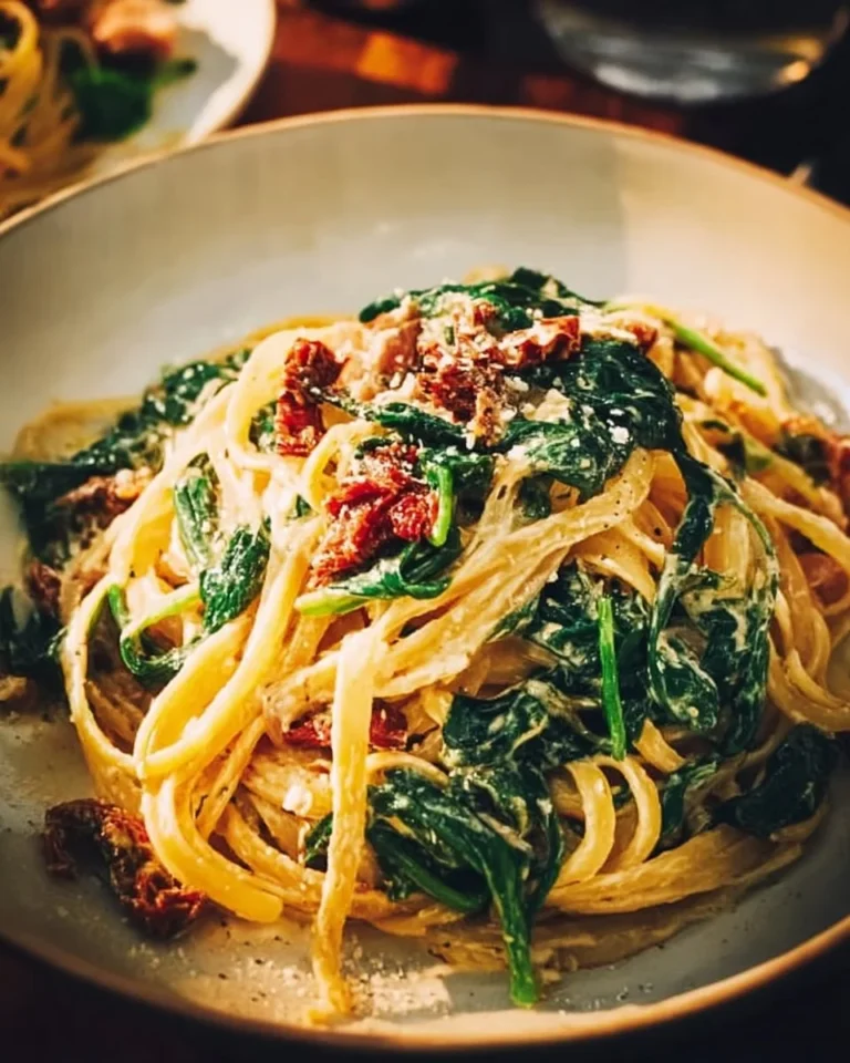 Veggistrone casserole with spinach, feta cheese, and rice baked in a dish.